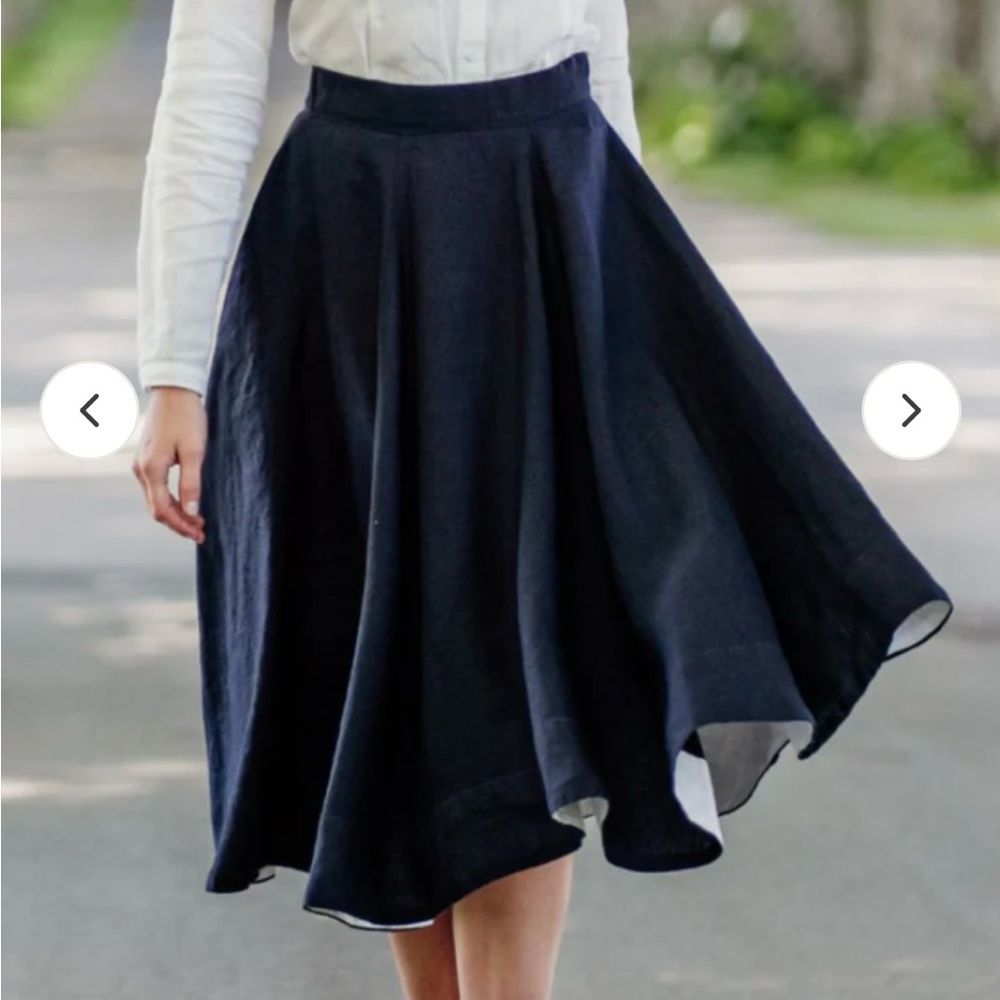 Son de Flor classic linen skirt